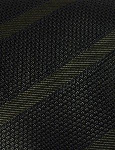Forest Green Tonal Stripe Grenadine 1913 Tie