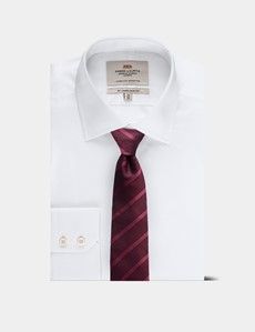 Burgundy Tonal Stripe Grenadine 1913 Tie