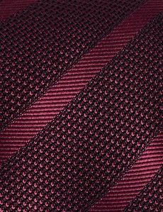 Burgundy Tonal Stripe Grenadine 1913 Tie