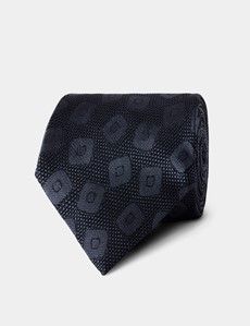 Grey Square Grenadine 1913 Tie