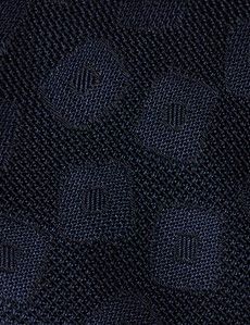 Navy Square Grenadine 1913 Tie