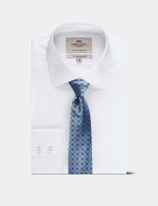 Blue Geo Textured 1913 Tie