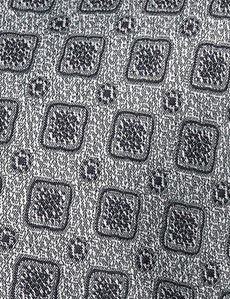 Silver Geo Textured 1913 Tie
