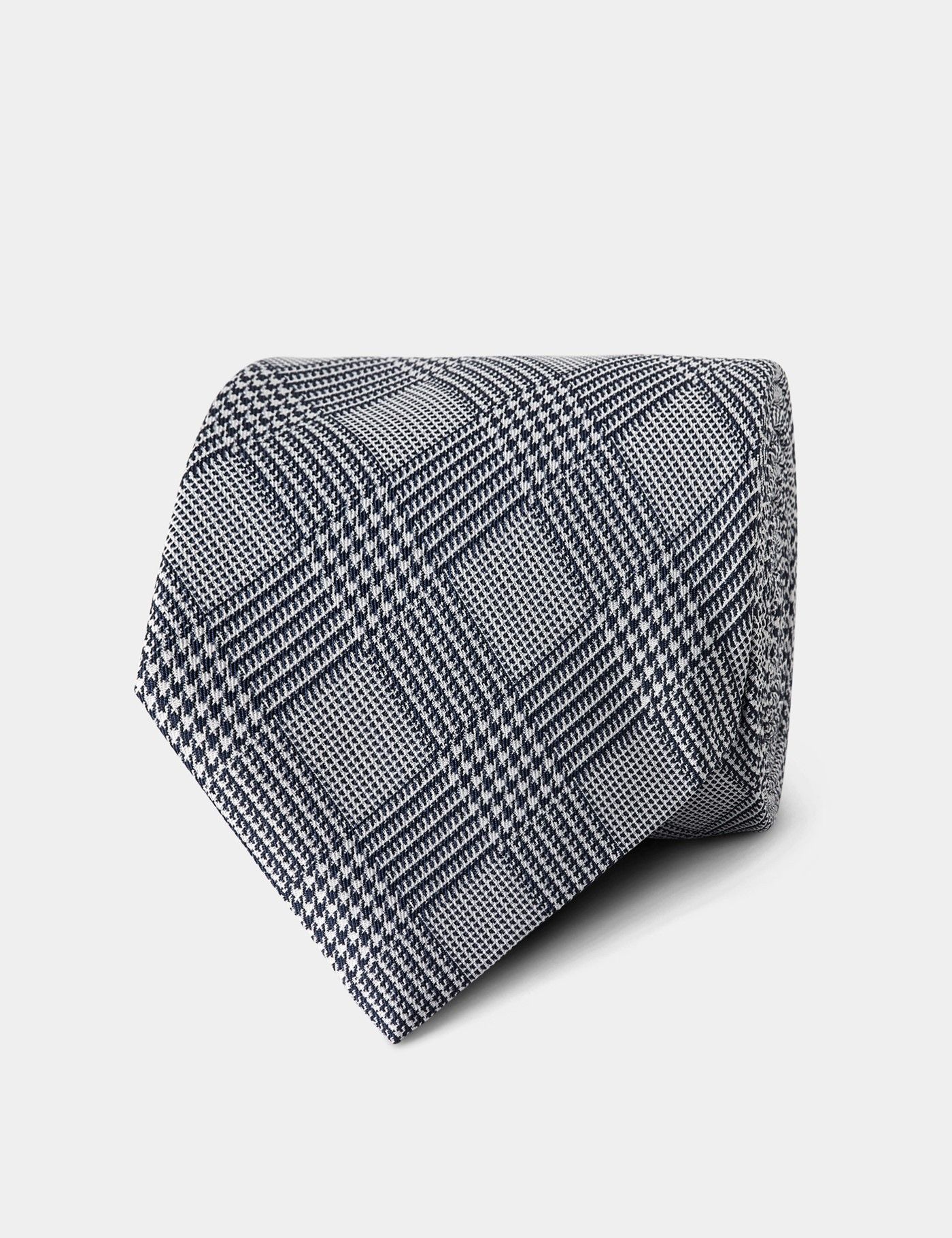 Silver Check 1913 Tie