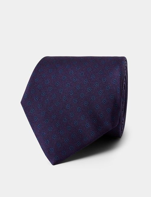 Extra Slim Fit Lilac & White Textured Weave Non-Iron Shirt