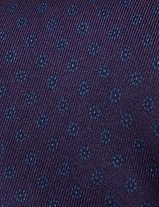 Plum & Navy Micro Floral 1913 Tie