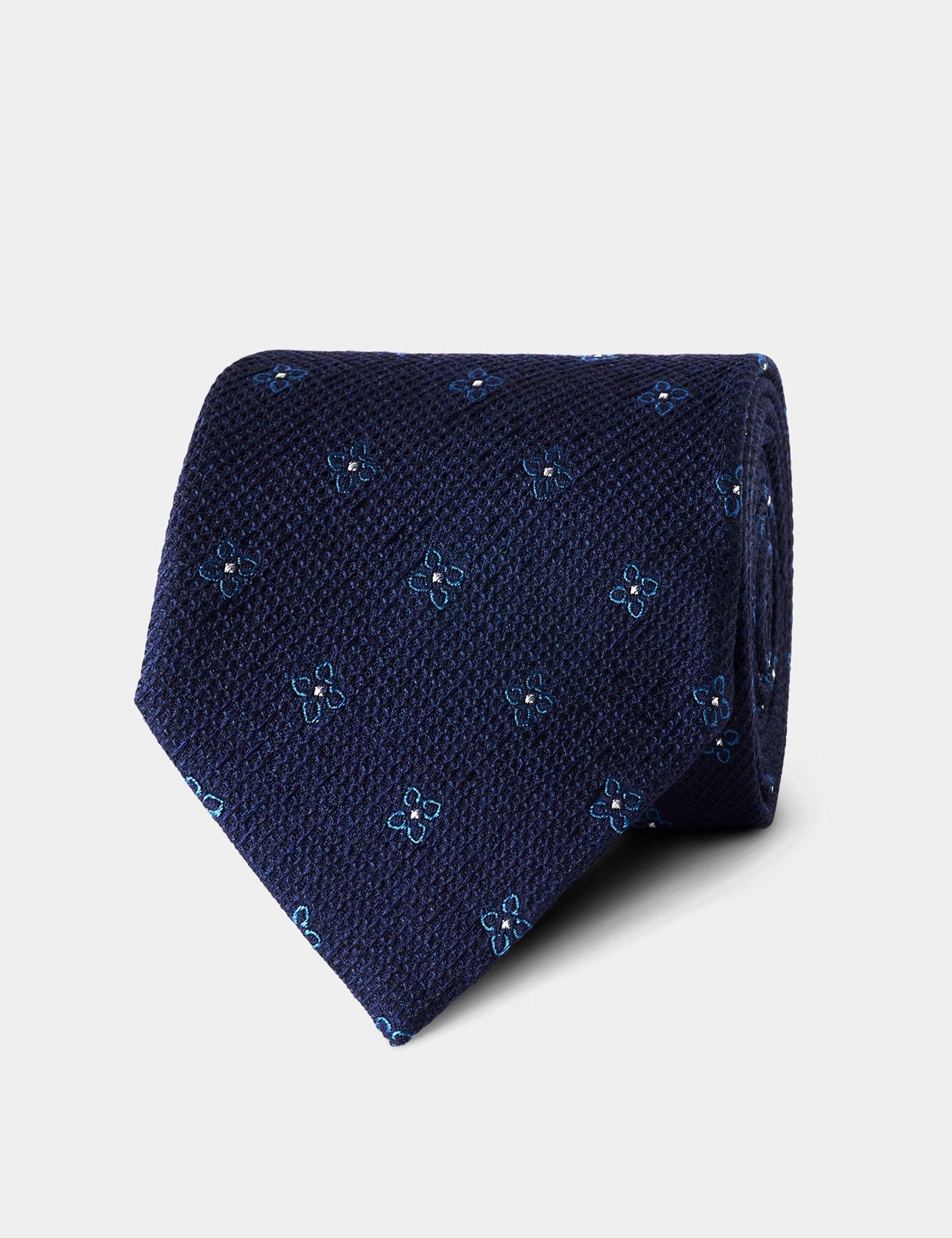 Navy Jacquard Floral 1913 Tie