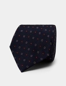 Navy Geo 1913 Tie