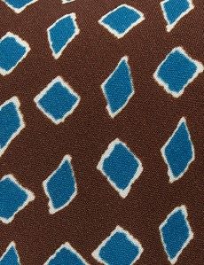 Toffee & Blue Diamond 1913 Tie