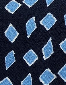 Navy & Sky Blue Diamond 1913 Tie