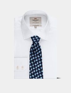 Navy & Sky Blue Diamond 1913 Tie