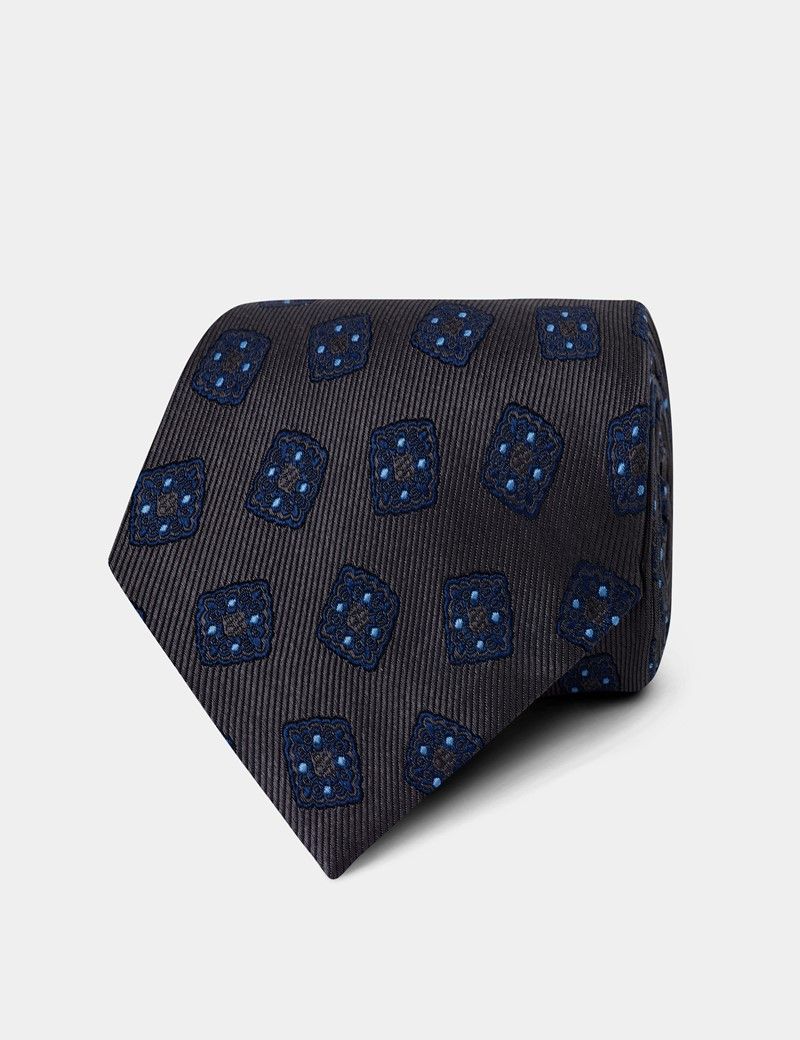 Grey Medallion 1913 Tie