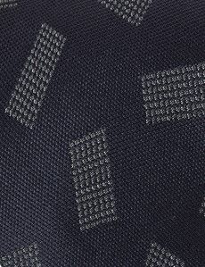 Charcoal Irregular Rectangle 1913 Tie