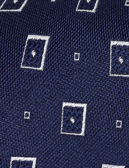 Fitted Slim Blue & Pink Butcher Stripe Non-Iron Shirt - Contrast Detail