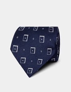 Navy Medallion 1913 Tie