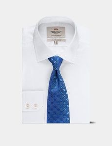 Blue Jacquard Floral 1913 Tie