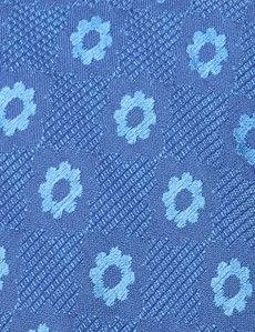 Blue Jacquard Floral 1913 Tie