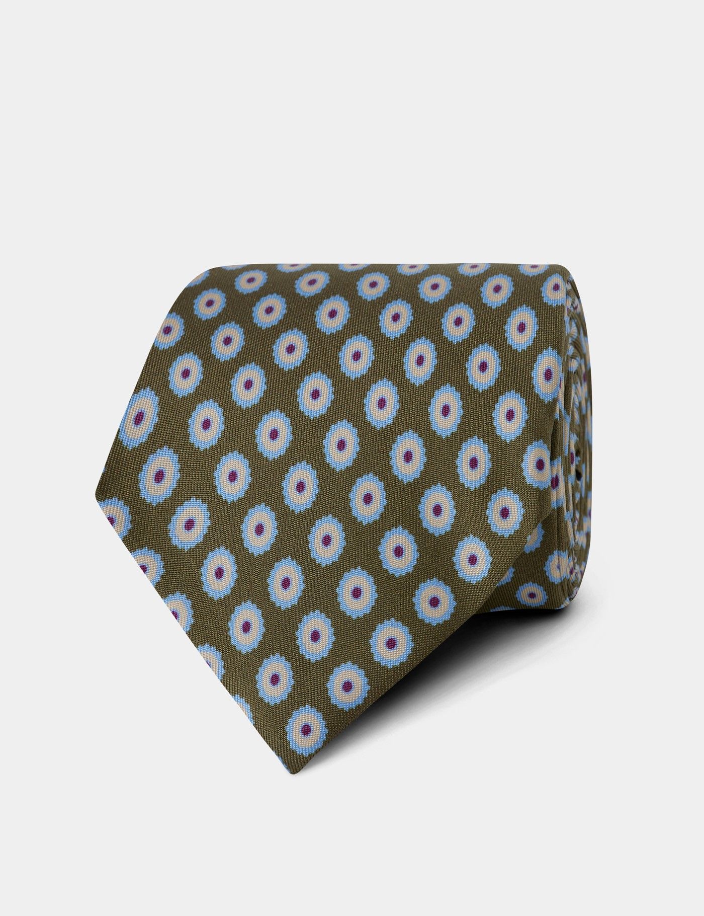 Plain Mint Green Repp Tie