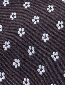 Chocolate Brown Floral 1913 Tie