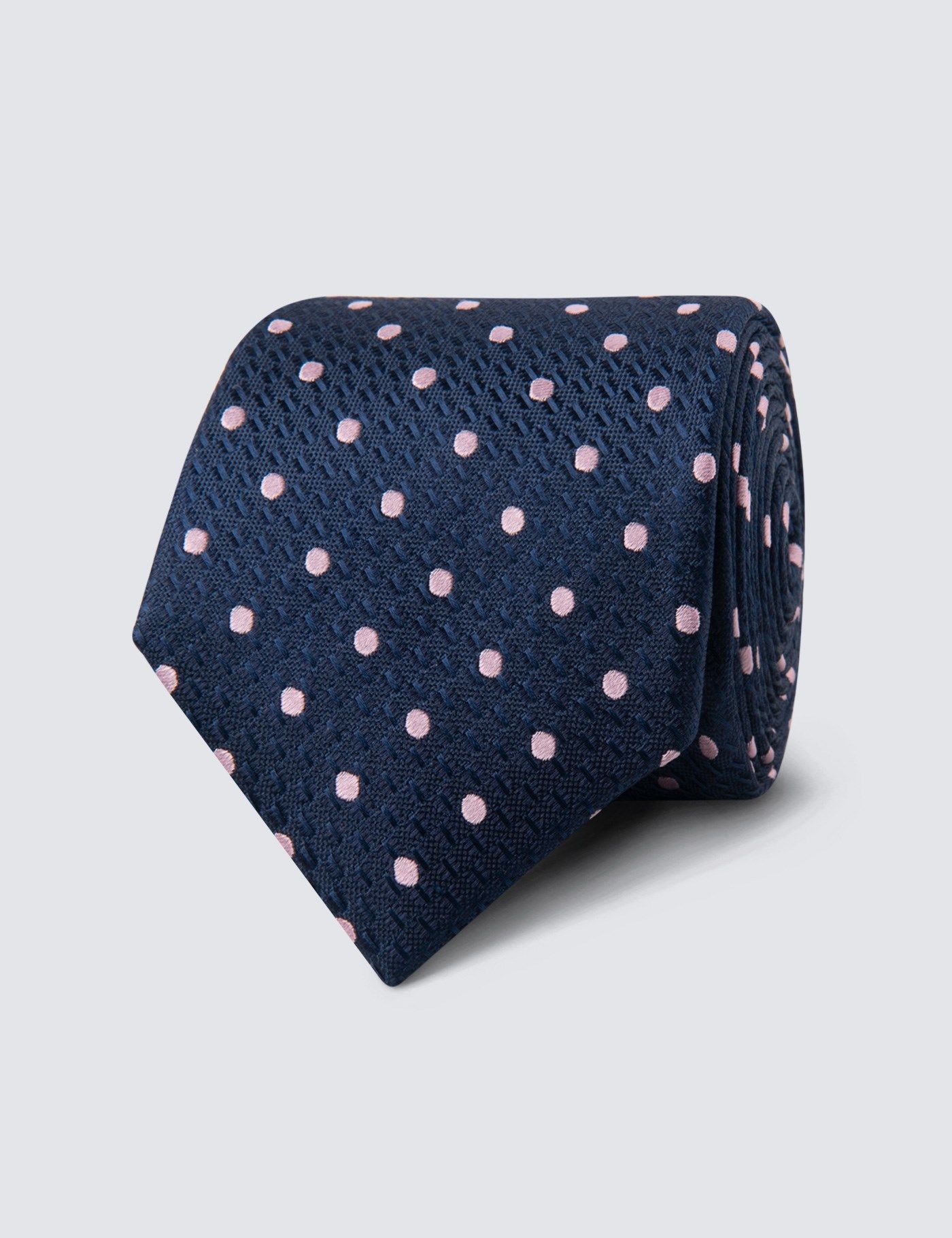 Cape Cod Tie- Cape Cod buy and the Islands-Navy Blue and Pink Neck Tie (Tie)- 100% Silk