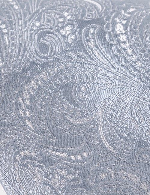 Sky Blue Paisley Tie - 100% Silk-preview