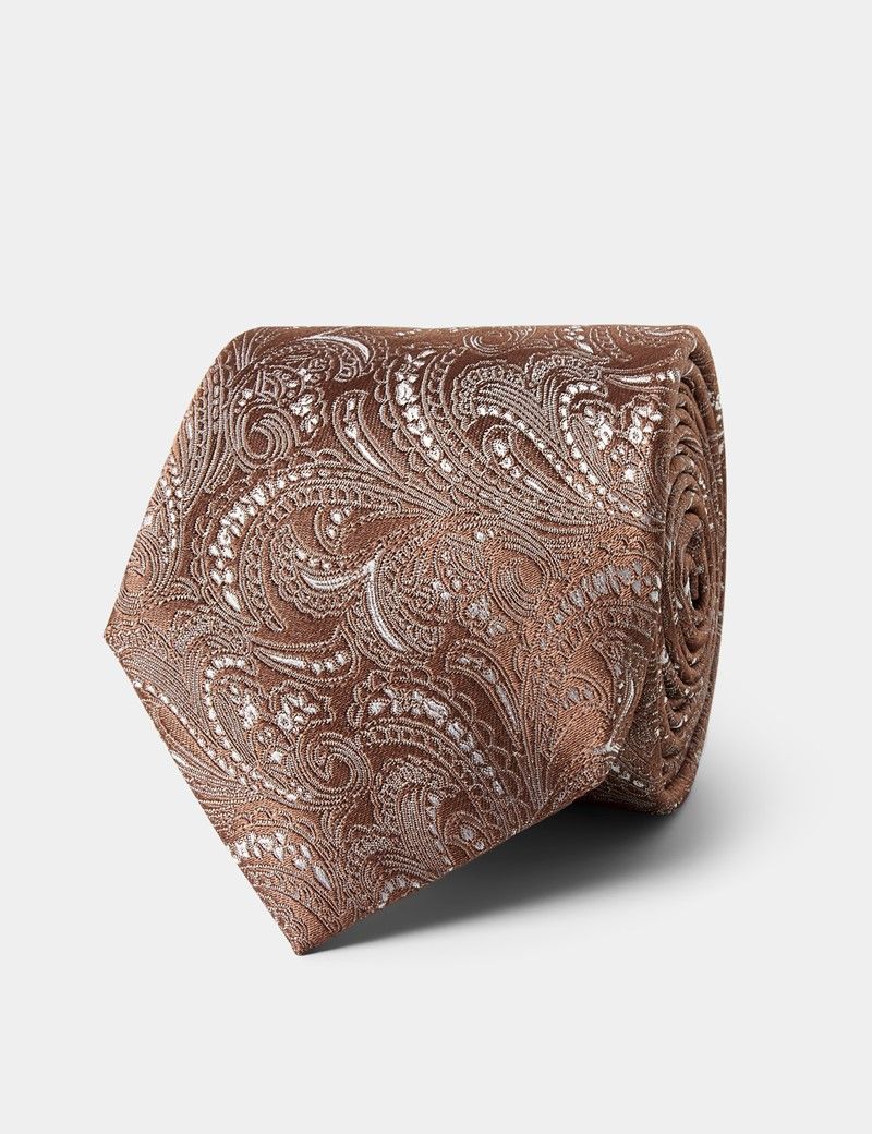 Copper Paisley Tie
