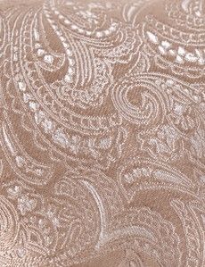 Champagne Paisley Tie - 100% Silk-preview1