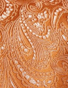 Orange Paisley Tie