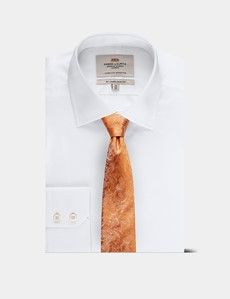 Orange Paisley Tie