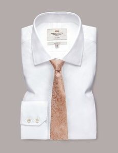 Peach Paisley Tie - 100% Silk-preview2
