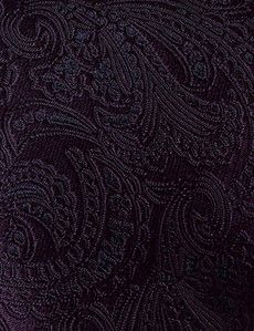 Plum Paisley Tie