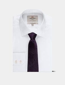 Plum Paisley Tie