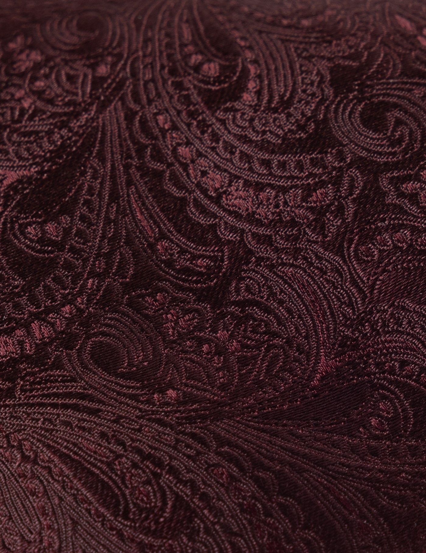 Burgundy Paisley Tie - 100% Silk-preview