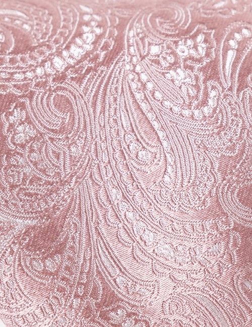 Dusty Pink Paisley Tie - 100% Silk-preview