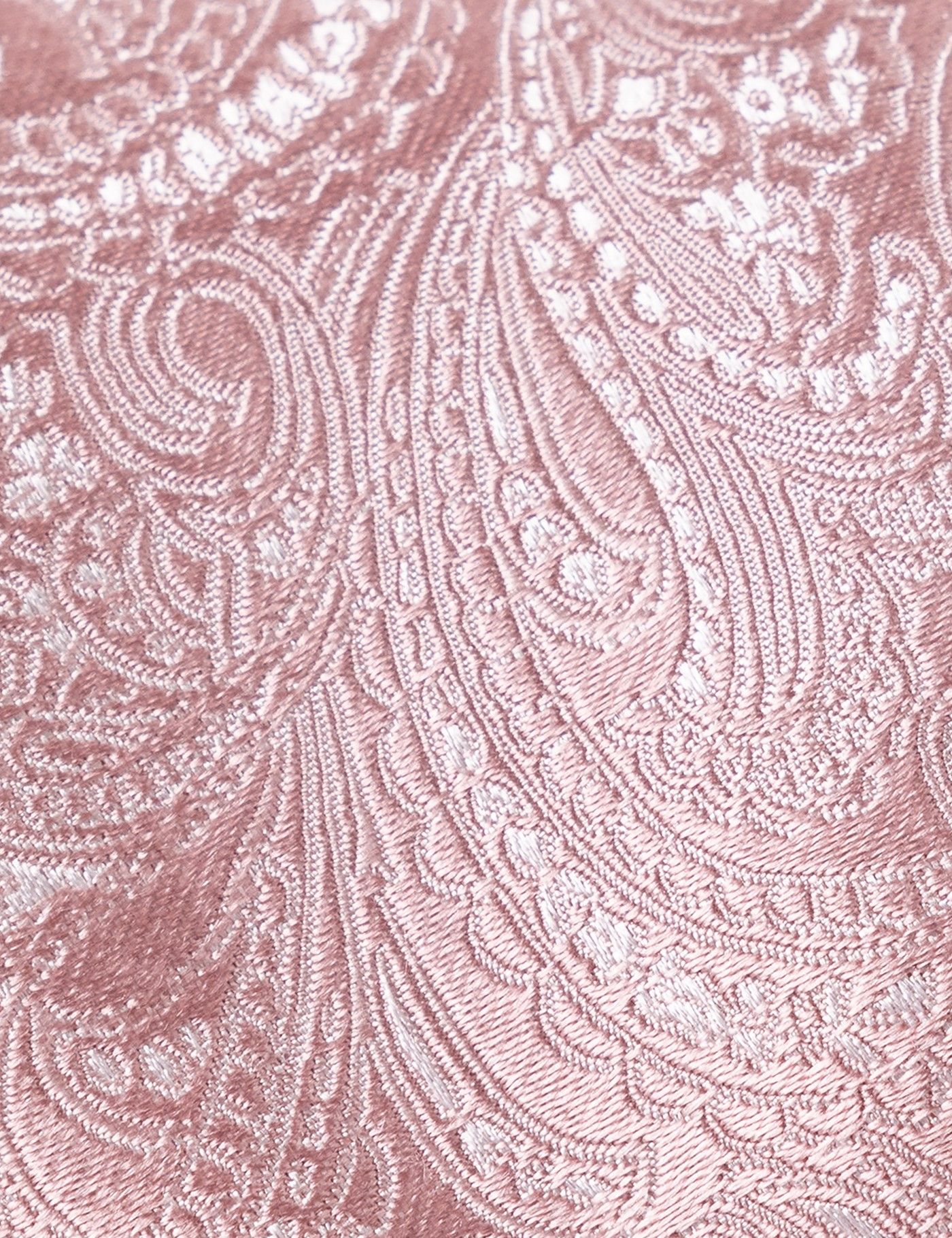 Dusty Pink Paisley Tie - 100% Silk-preview