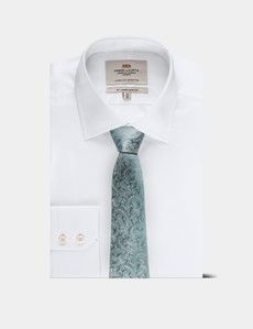 Mint Green Paisley Tie