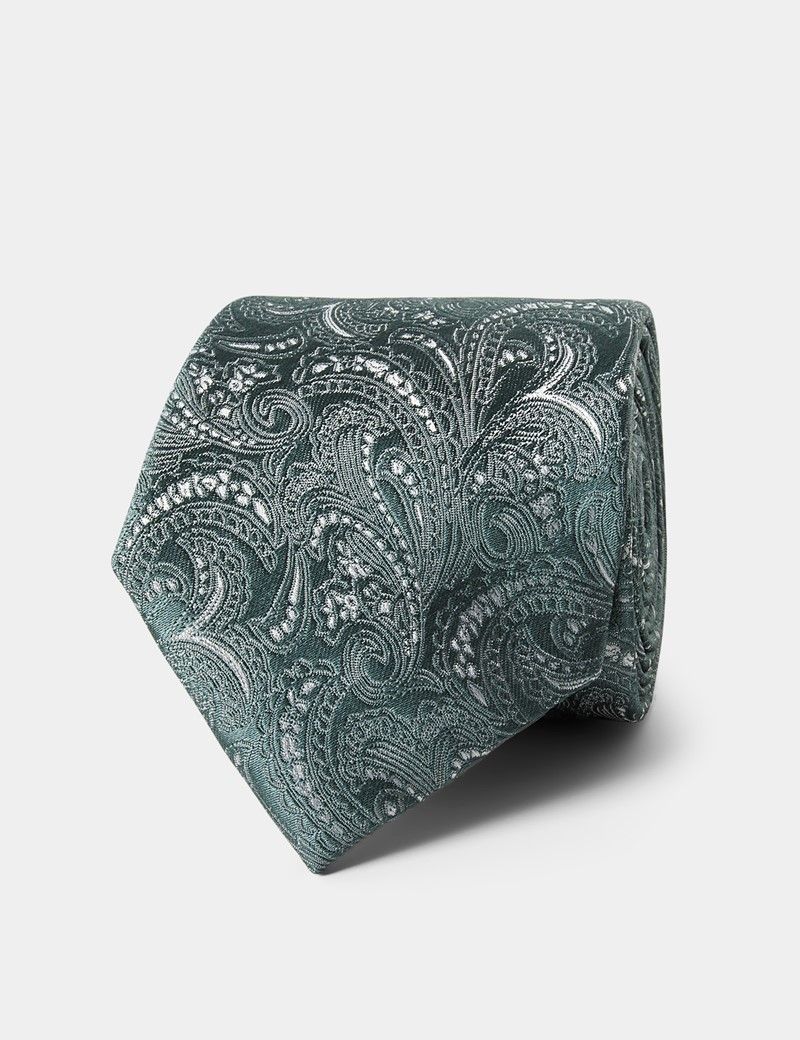 Mint Green Paisley Tie