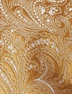 Yellow Gold Paisley Tie