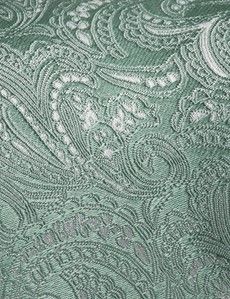 Duck Egg Blue Paisley Tie
