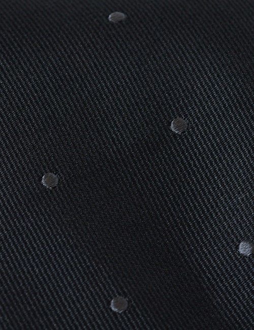 Black Spot Tie - 100% Silk-preview