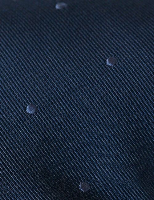 Navy Spot Tie - 100% Silk-preview