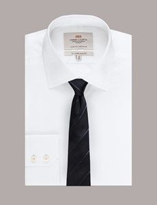 Navy Stripe Repp Tie - 100% Silk-preview2