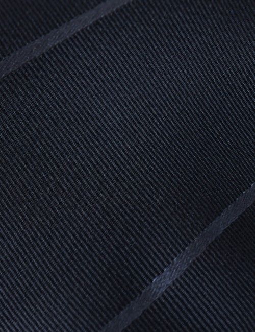 Navy Stripe Repp Tie - 100% Silk-preview