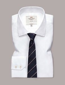 Navy & Pink Stripe Repp Tie - 100% Silk-preview2