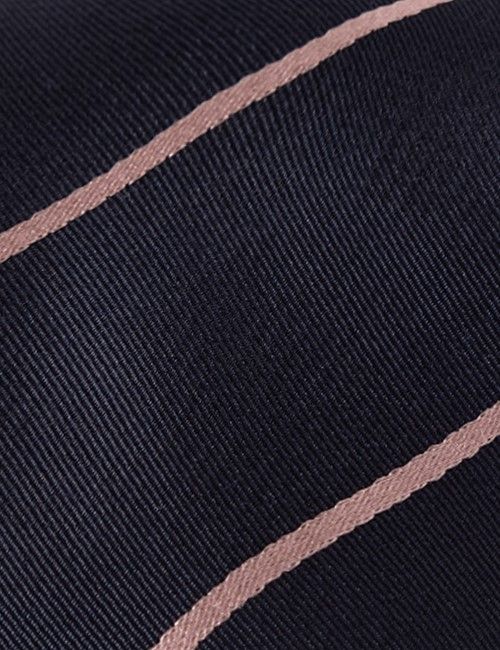 Slim Fit Blue & White Textured Stripe Non-Iron Shirt