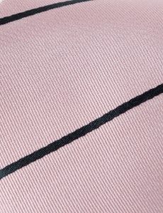 Dusty Pink & Navy Stripe Repp Tie - 100% Silk-preview1