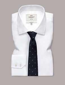 Navy Fleur-de-lis Tie - 100% Silk-preview2