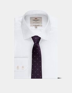 Plum Fleur-de-lis Tie