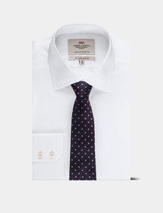 Plum Micro Diamond Tie