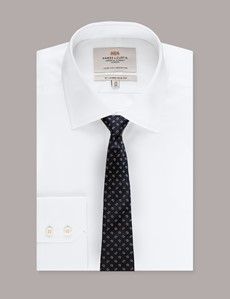 Navy & Red Micro Paisley Tie - 100% Silk-preview2